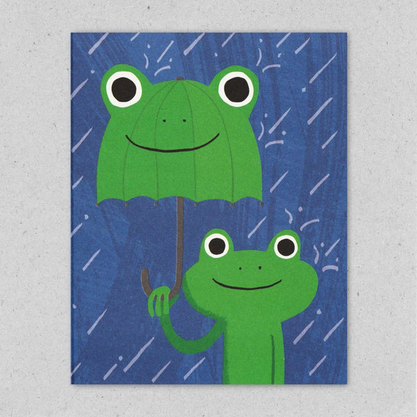 Frog Brolly Mini Card