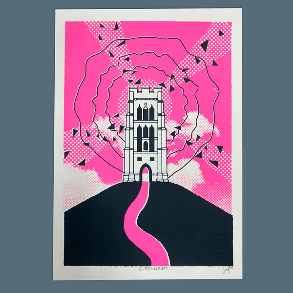 Glastonbury Screen Print by Joseph Cox