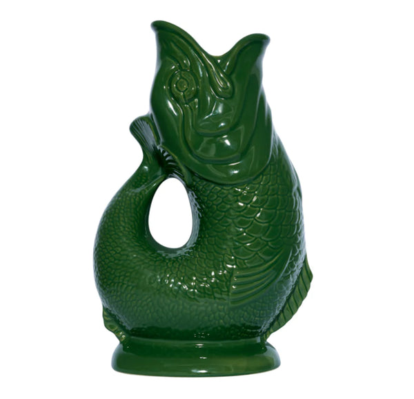 Green Original Gluggle Jug Pitcher Vase