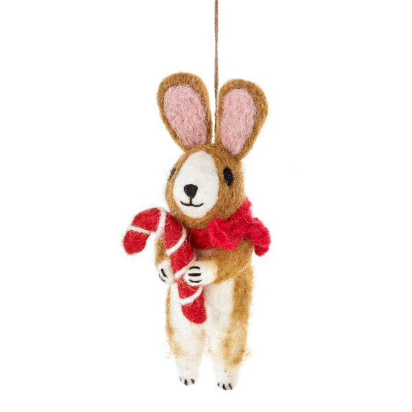 Cinnamon the Rabbit Felt Decoration