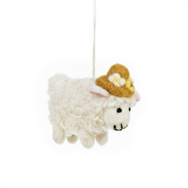 Gloria the Sheep Hanging Felt Decoration