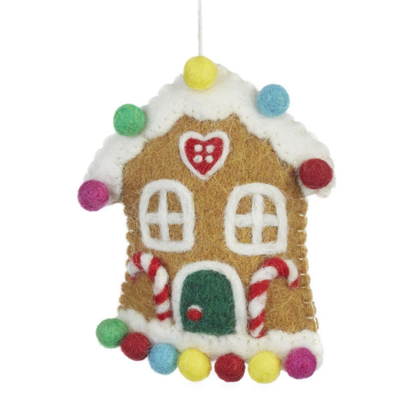 Gingerbread House Felt Decoration