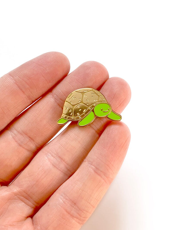 Tortoise Enamel Pin Badge by Tom Hardwick