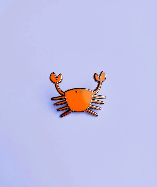 Crab Enamel Pin Badge by Tom Hardwick