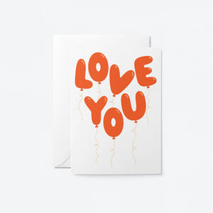Love You Balloons by Graphic Factory