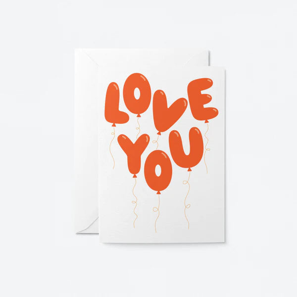 Love You Balloons by Graphic Factory