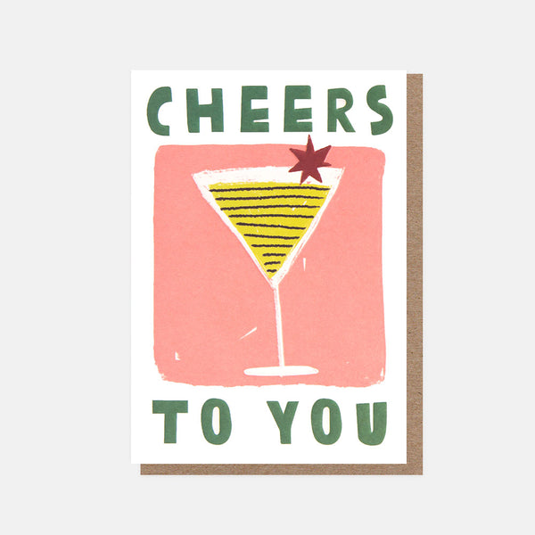 Cheers to You Mini Card by Caroline Gardner