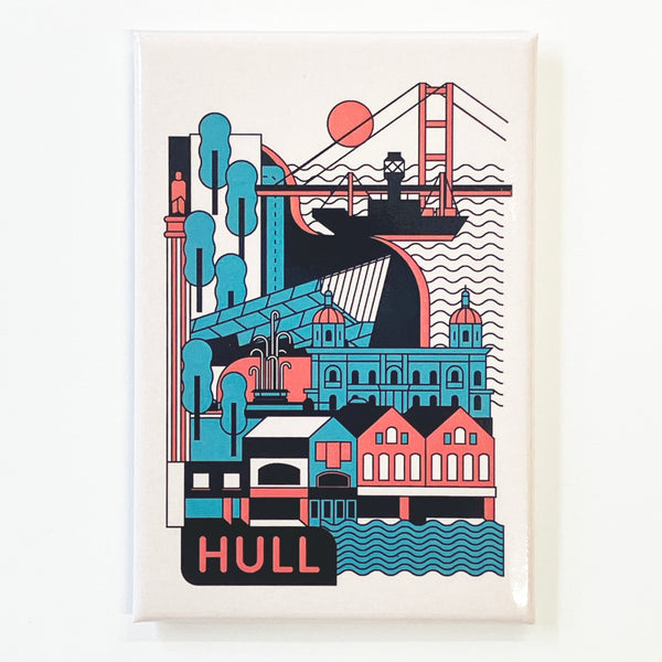 Maritime City Fridge Magnet