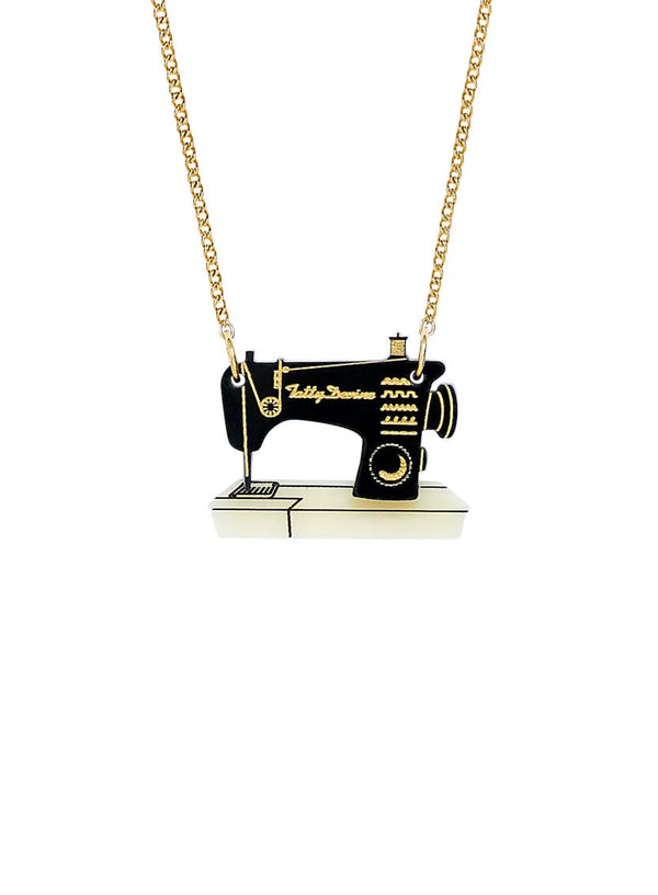 Mini Sewing Machine Necklace by Tatty Devine