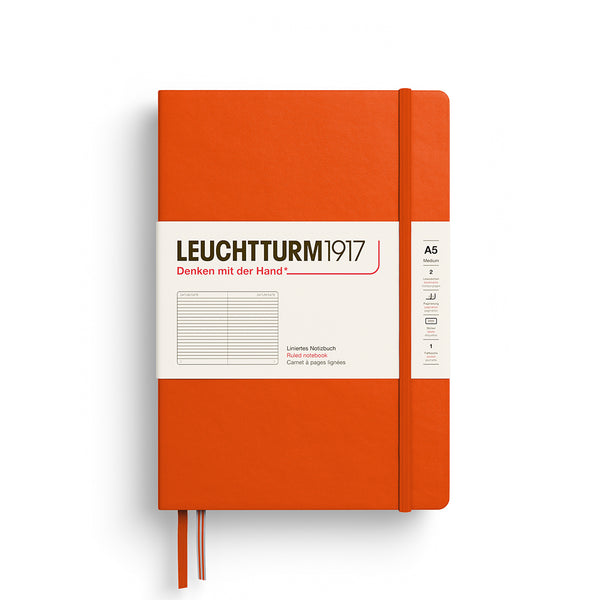 Leuchtturm1917 Medium (A5) Hardcover Notebook - Pumpkin