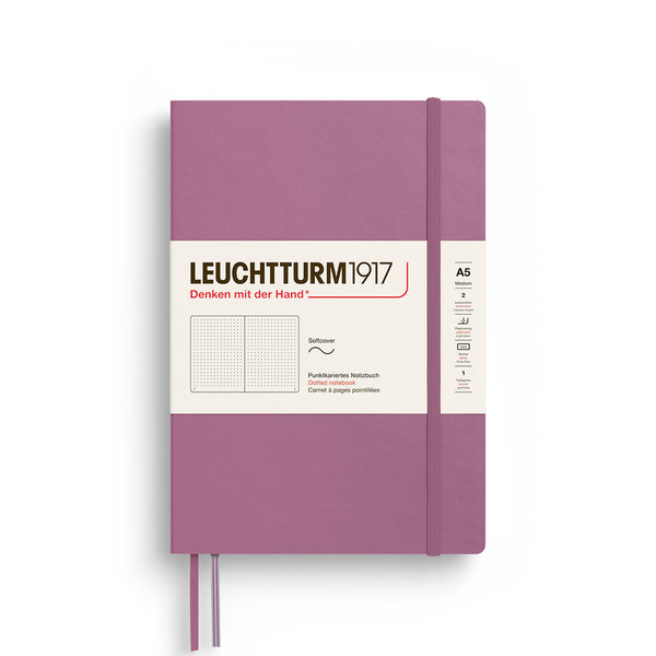 Leuchtturm1917 Medium (A5) Softcover Notebook - Dusty Rose