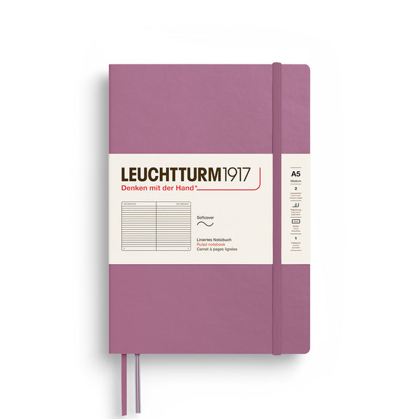 Leuchtturm1917 Medium (A5) Softcover Notebook - Dusty Rose