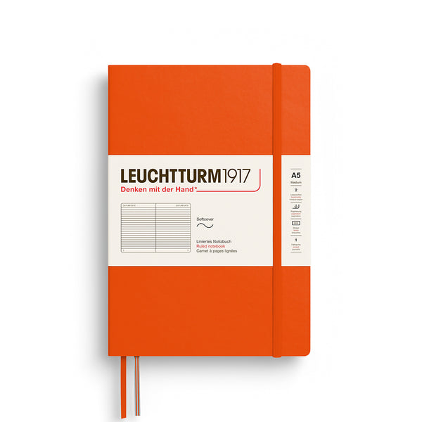 Leuchtturm1917 Medium (A5) Softcover Notebook - Pumpkin