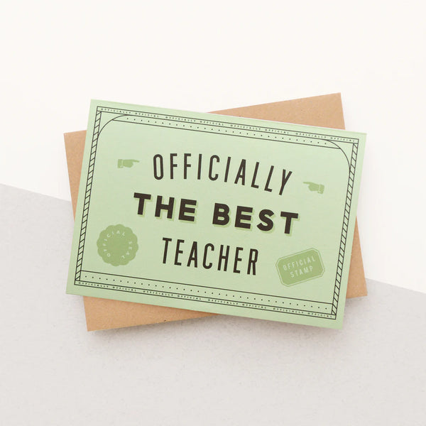 Officially the Best Teacher