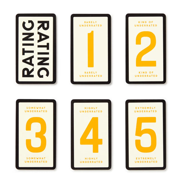 Over Rated Under Rated Game