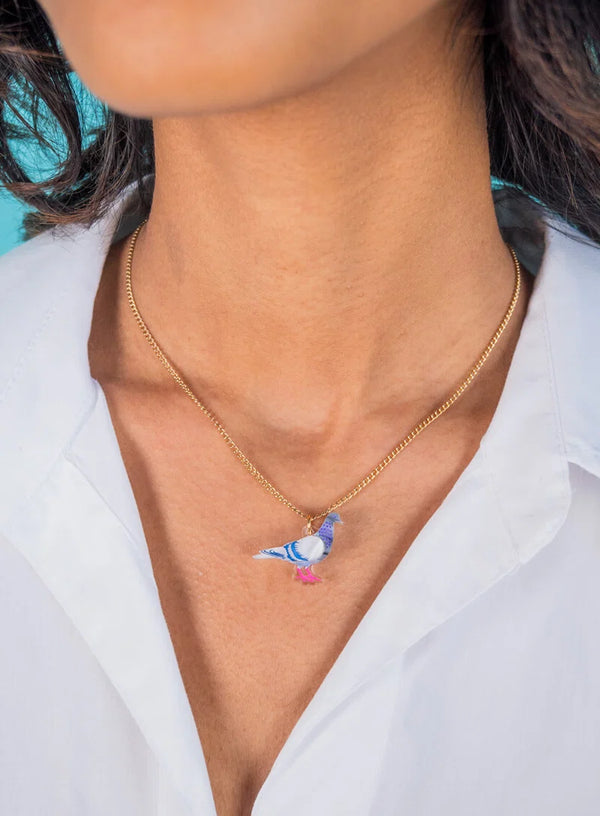 Pigeon Pendant Necklace