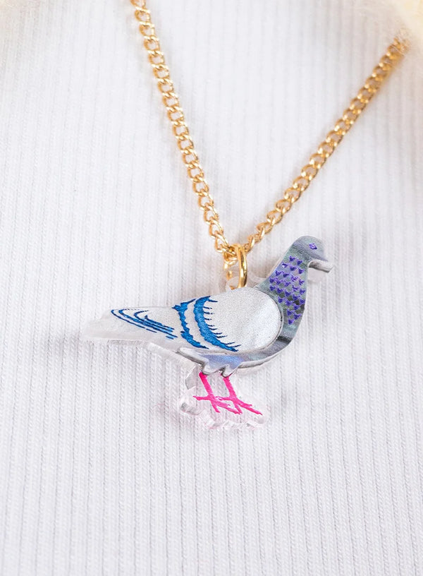 Pigeon Pendant Necklace