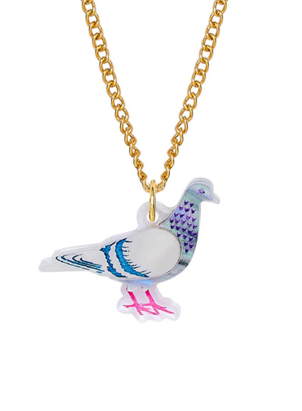 Pigeon Pendant Necklace