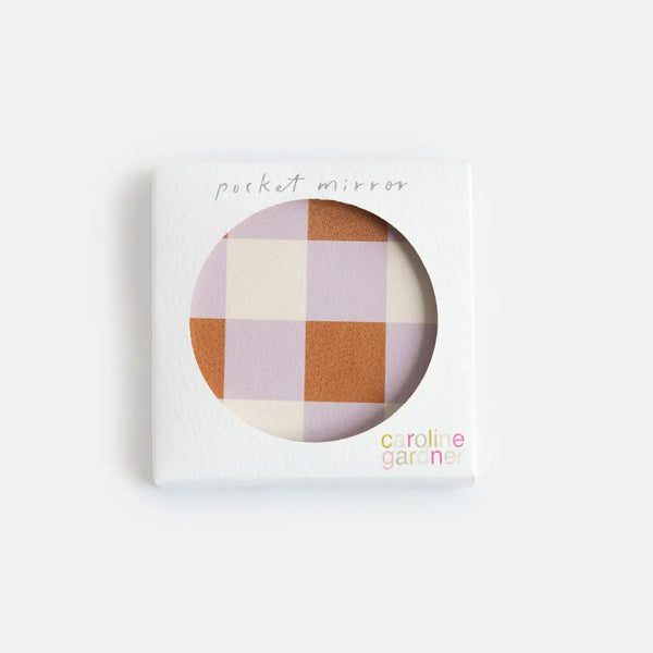 Multi Check Square Pocket Mirror