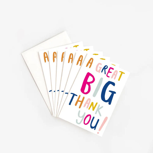 A Great Big Thank You Notecards Pack of 6