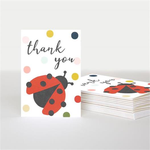 Ladybird Thank You Notecards Pack of 10