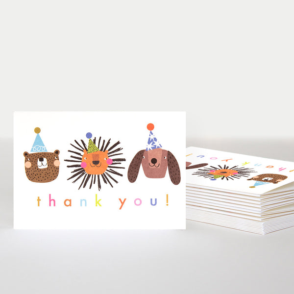 Thank You Animal Friends Pack of 10