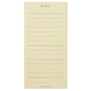 Coloured lines notepad