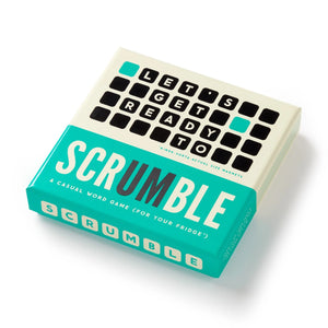 Scrabble or Scrumble Magnetic Fridge Game by Brass Monkey 