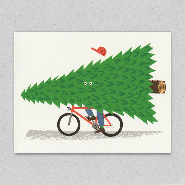 Seasonal Cyclist Mini Card