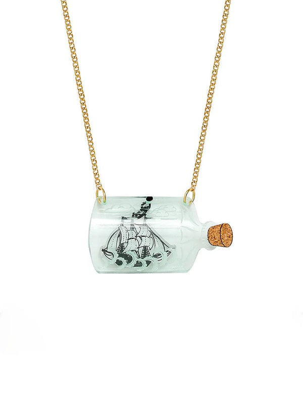 Ship In A Bottle Necklace