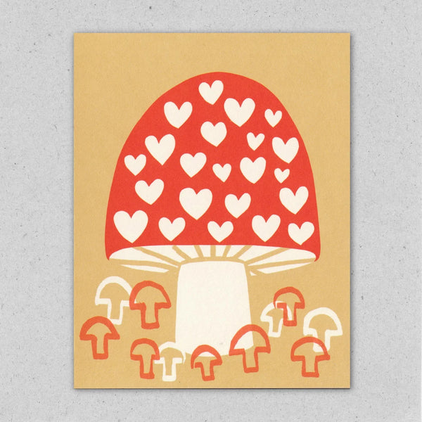 Mushroom Mini Card by Lisa Jones Studio