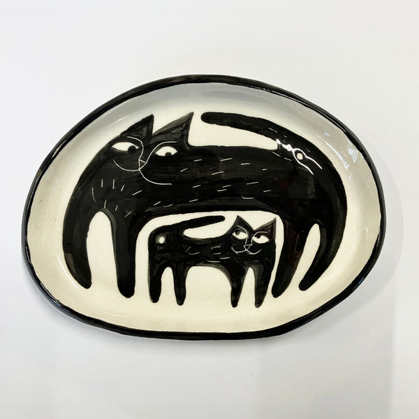 Two Cats Trinket Dish