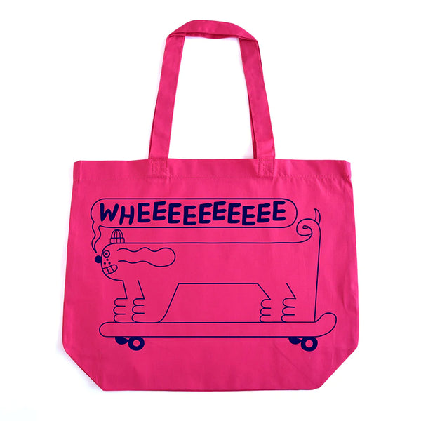 Long Dog Tote Bag by Yuk Fun