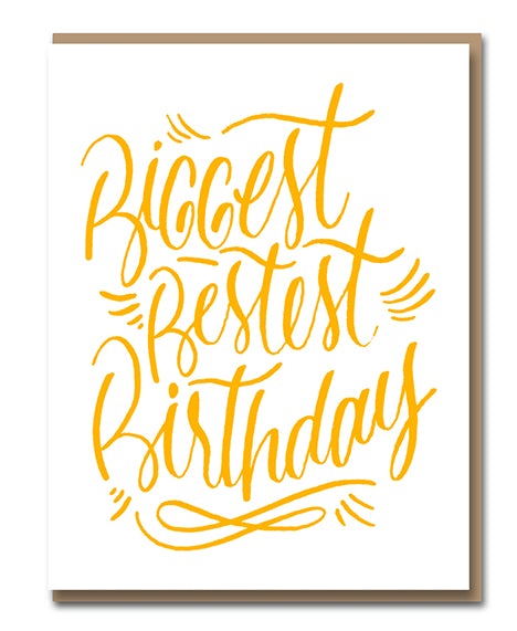 Biggest, Bestest Birthday (Large card)