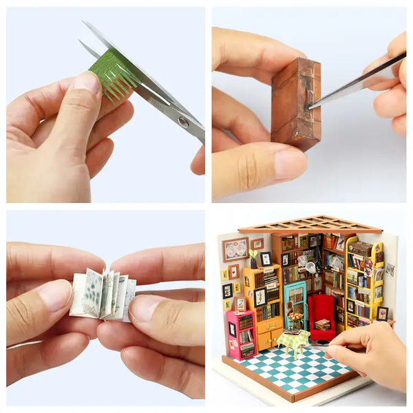 DIY Miniature House Kit - Sam's Study