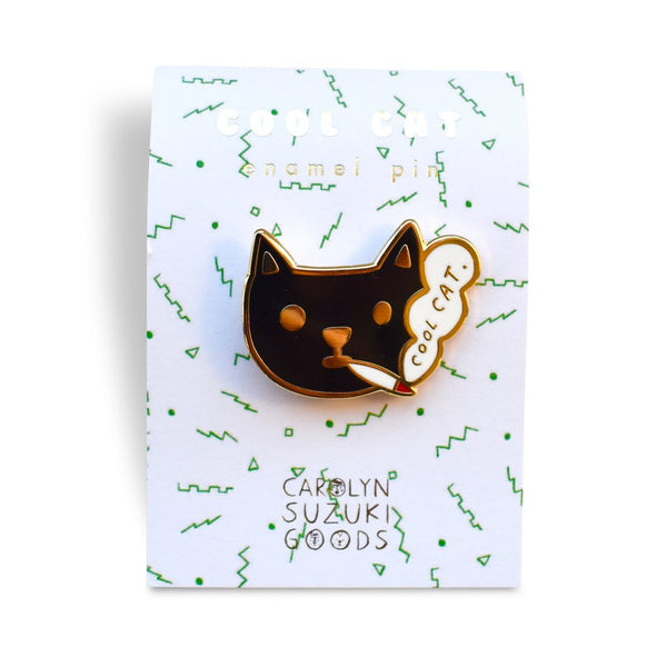 Cool Cat Pin Badge