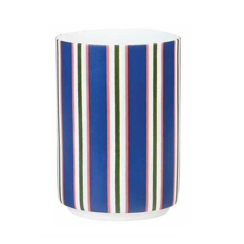 Tealight Holder - Summer Stripes Blue