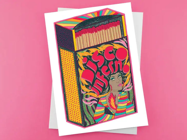 Disco Inferno Card by Lost Plots