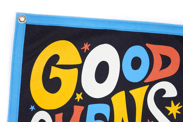 Good Omens are Everywhere Camp Flag by Oxford Pennant