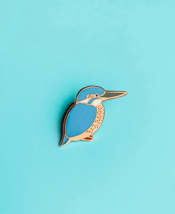 Kingfisher Enamel Pin Badge by Tom Hardwick