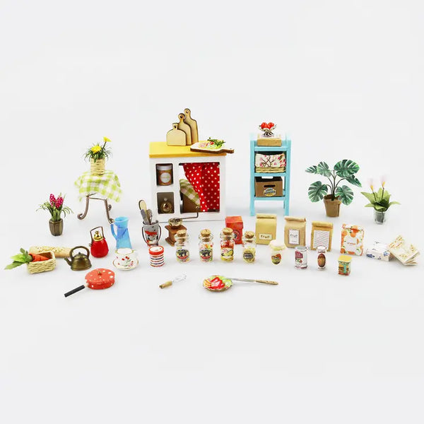 DIY Miniature House Kit - Jason's Kitchen by Hands Craft