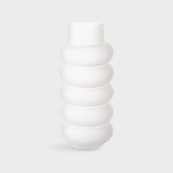 Icy White Plump Vase
