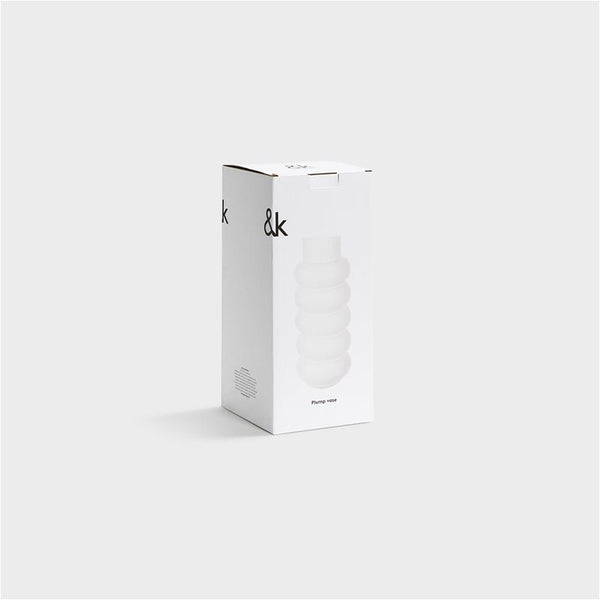 Icy White Plump Vase by &klevering