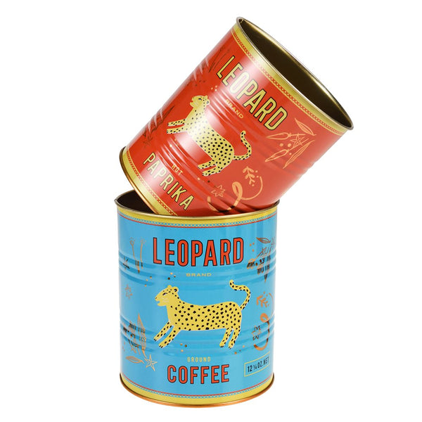 Leopard Storage Tins