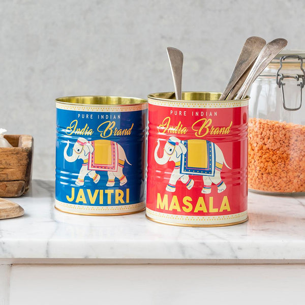 Masala and Javitri Storage Tins by Rex