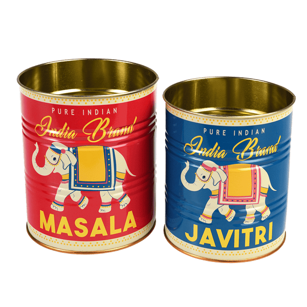 Masala and Javitri Storage Tins