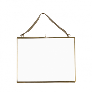 Hanging brass frame landscape A5 size