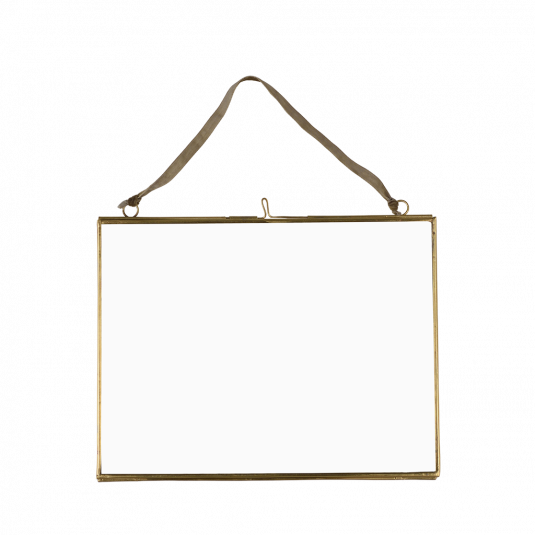 Hanging brass frame landscape A5 size