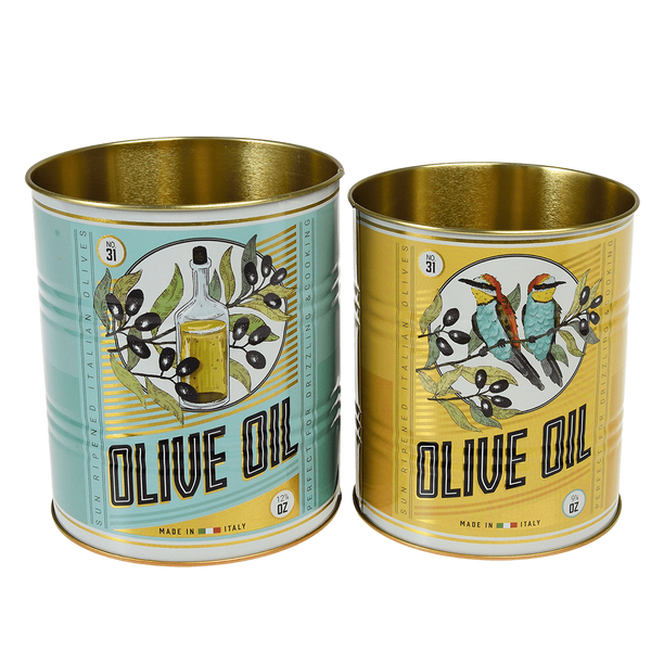 Olive Oil Storage Tins by Rex