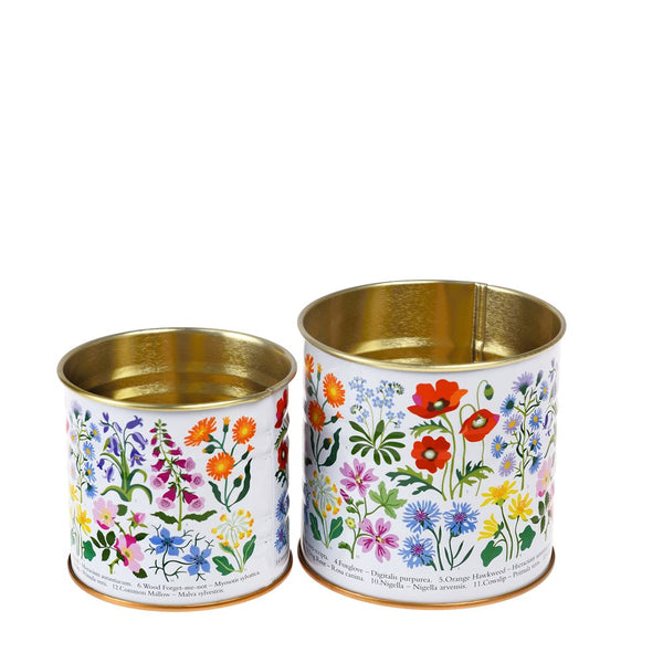 Wild Flowers Mini Storage Tins